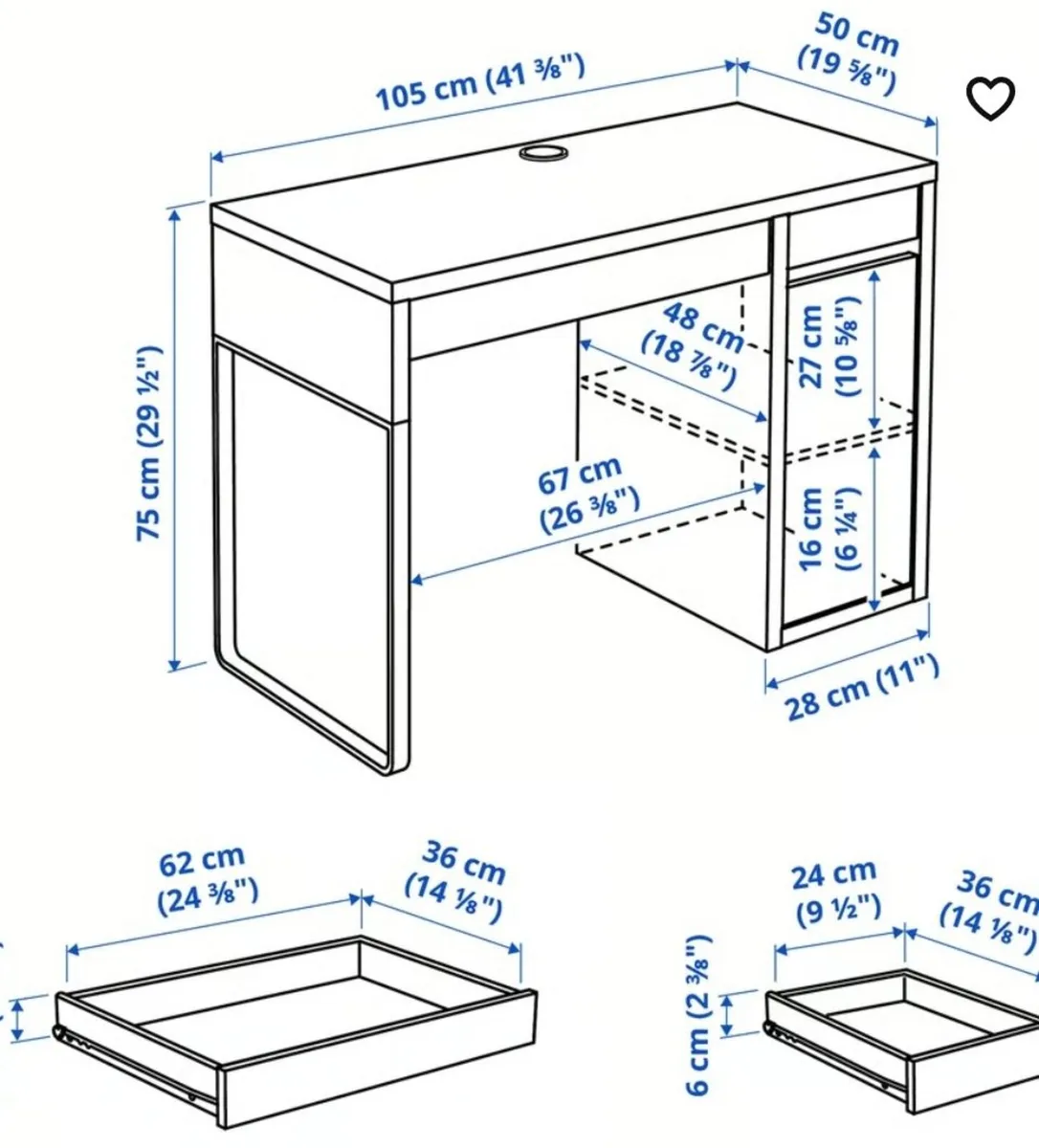 IKEA desk - Image 4