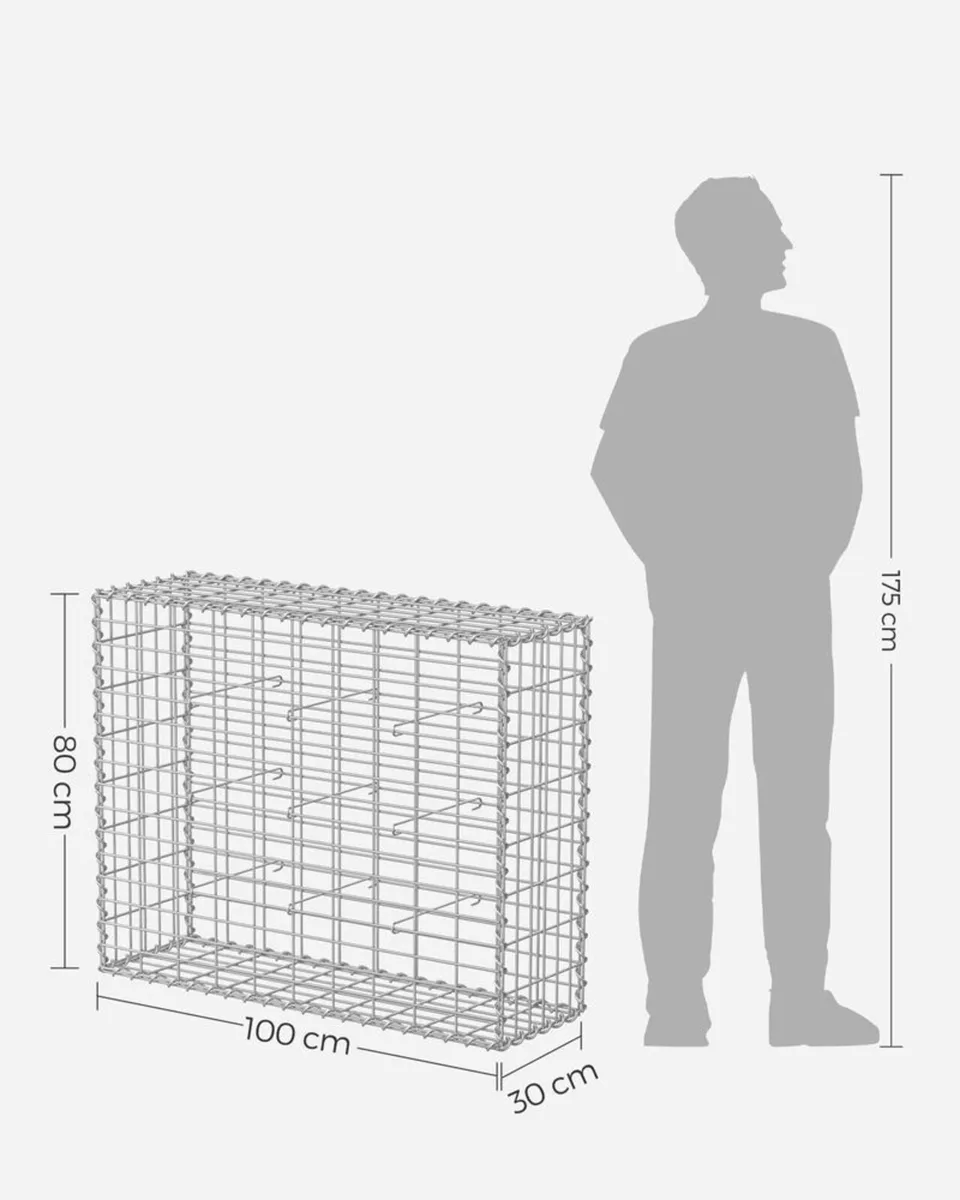 DIY Gabion baskets (x 10) 100x80x30 -FREE Delivery - Image 2