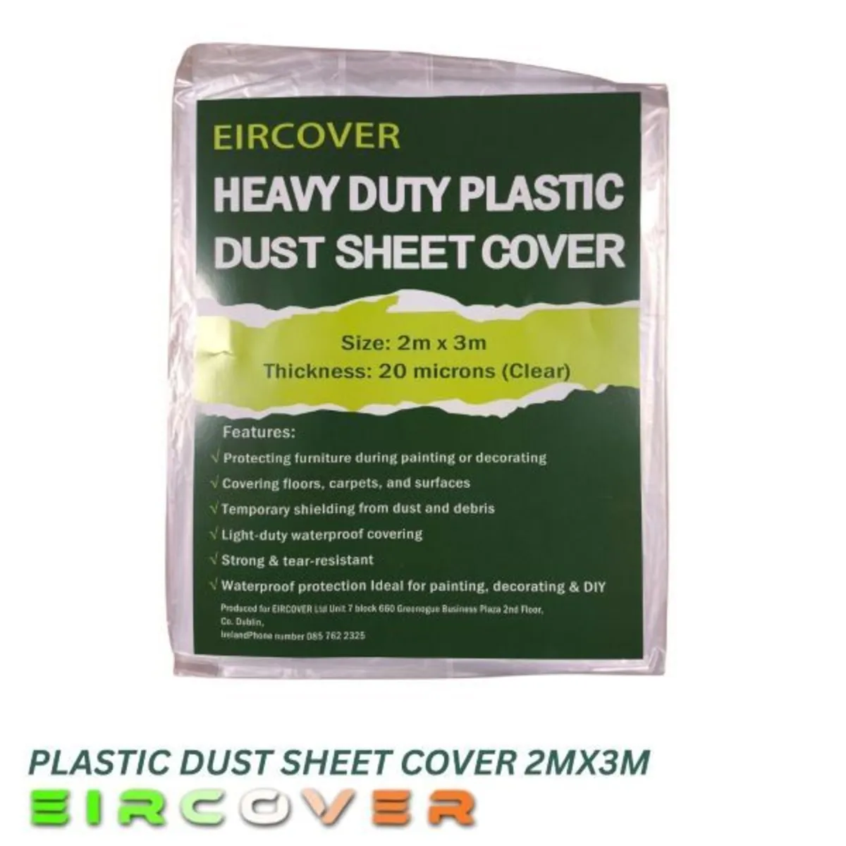 Heavy Duty Plastic Dustsheet cover  4m x 5m - Image 2