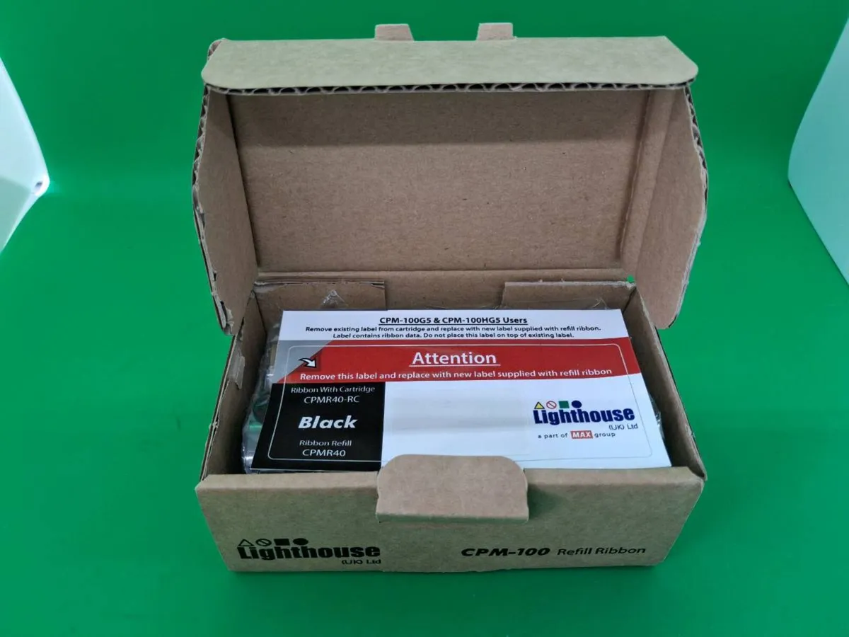 Postage - 2 x NEW Lighthouse CPM-100 Black Ribbon - Image 4
