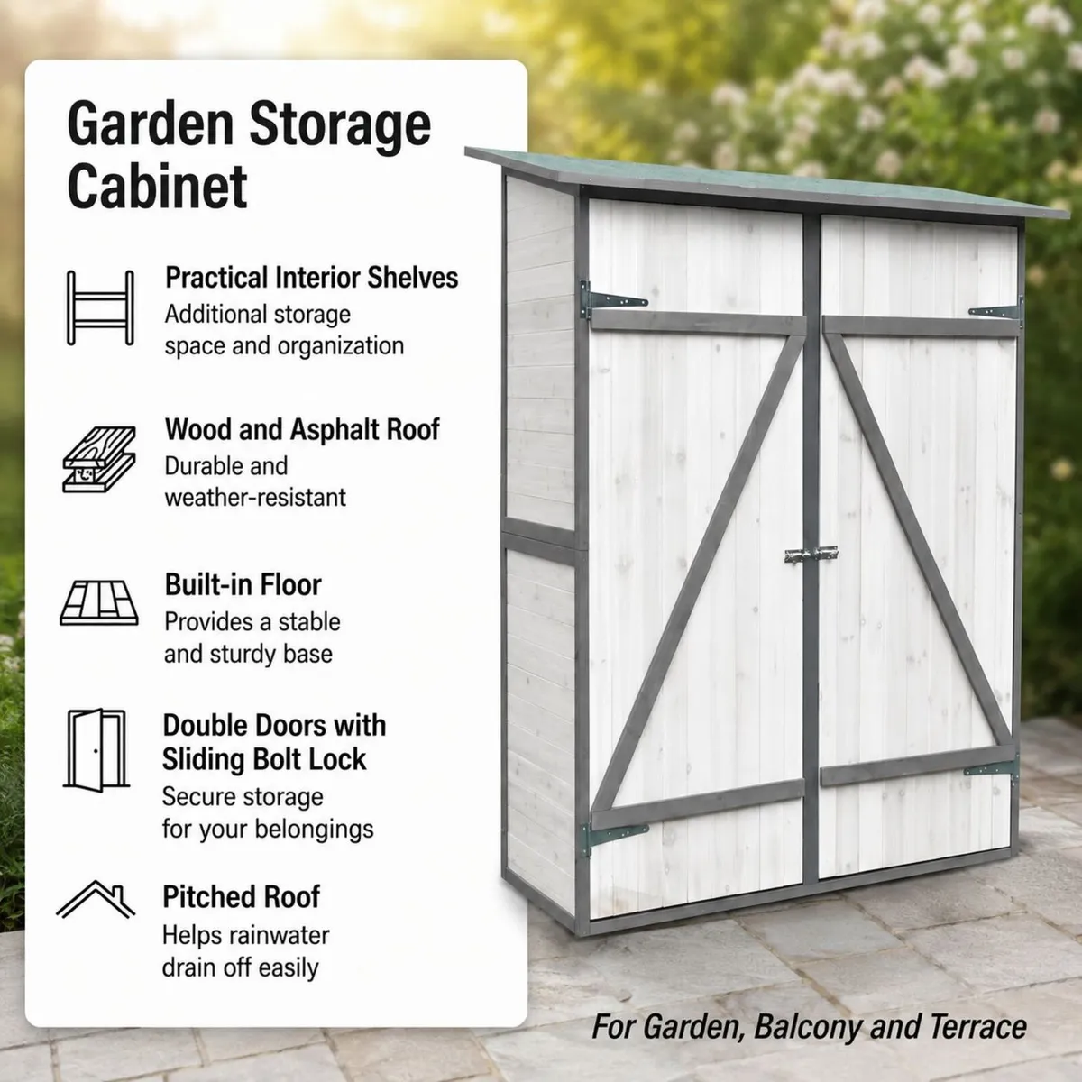 Garden shed tool plants storage - FREE Delivery - Image 2