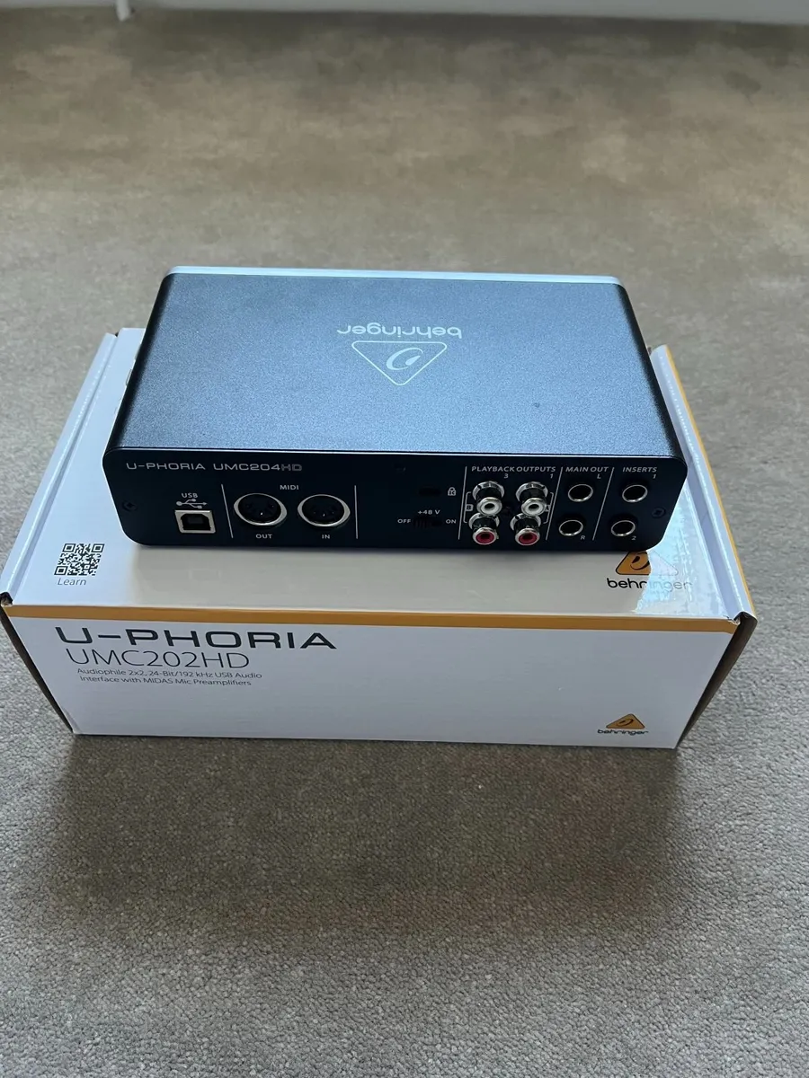 Behringer U-PHORIA UMC204HD USB Audio Interface - Image 3