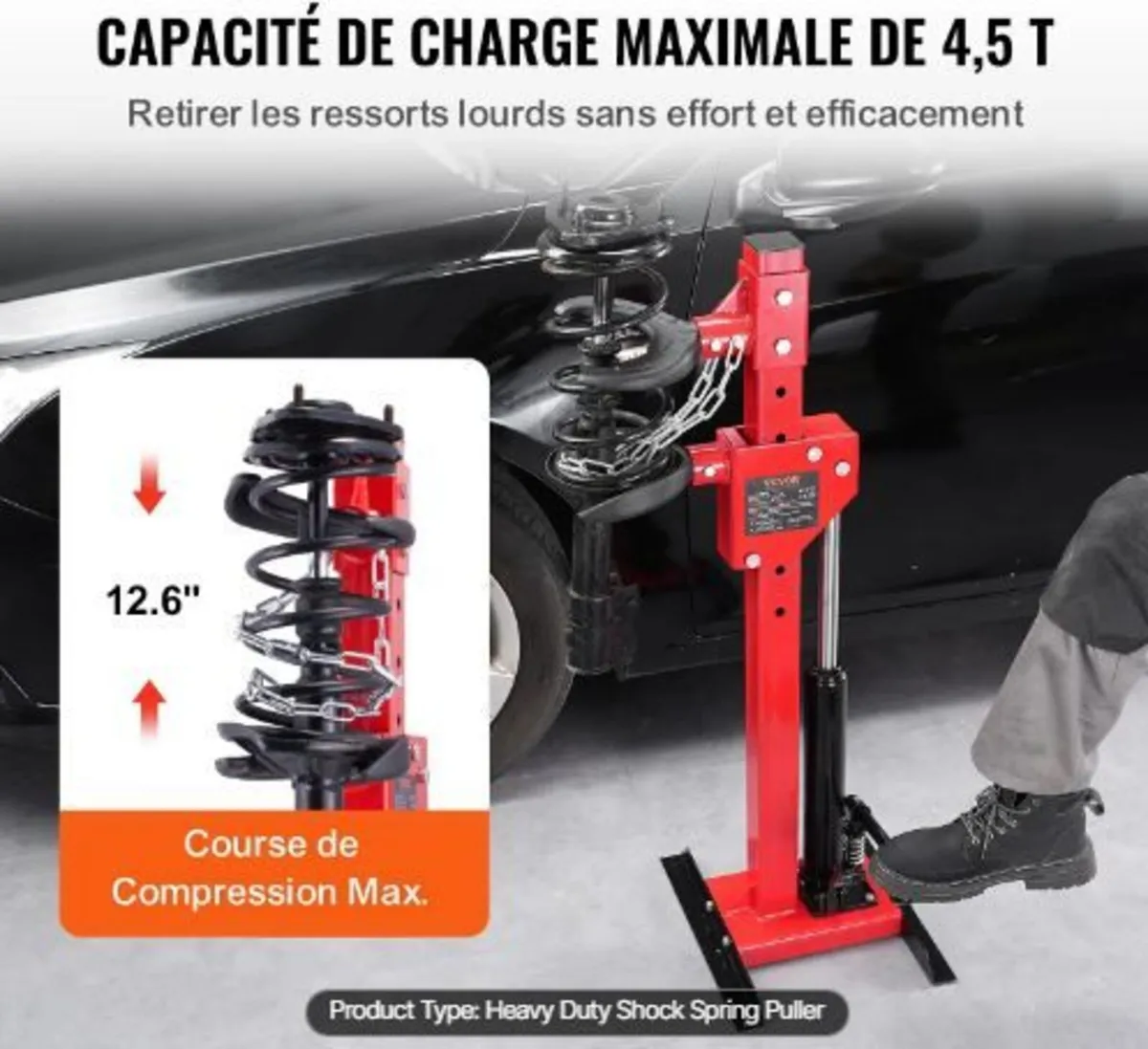 Strut Spring Compressor, 4.5 Ton/4499.6 kg - Image 1