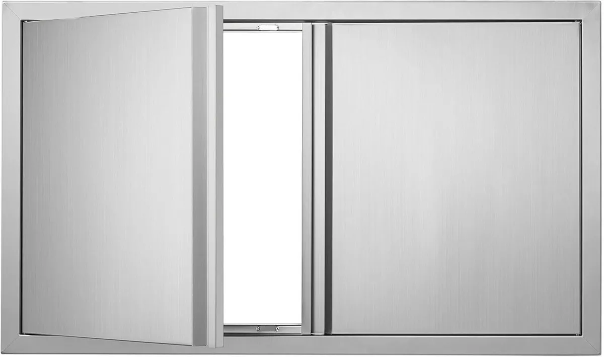 36 x 21 Inch Stainless Steel BBQ Access Door - Image 1