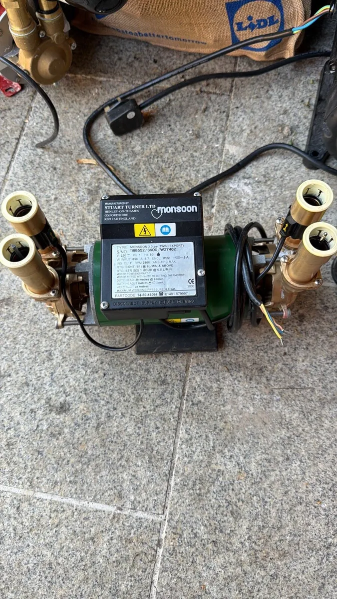 Shower pump, Stuart Turner, monsoon, water pump - Image 3