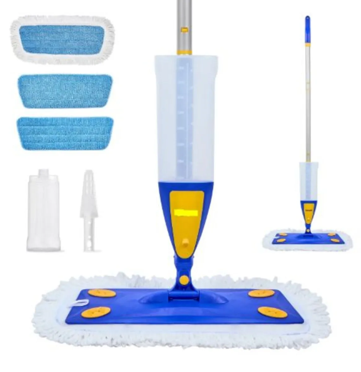 Spray Mop, with 3 Washable Pads for Dry and Wet - Image 1