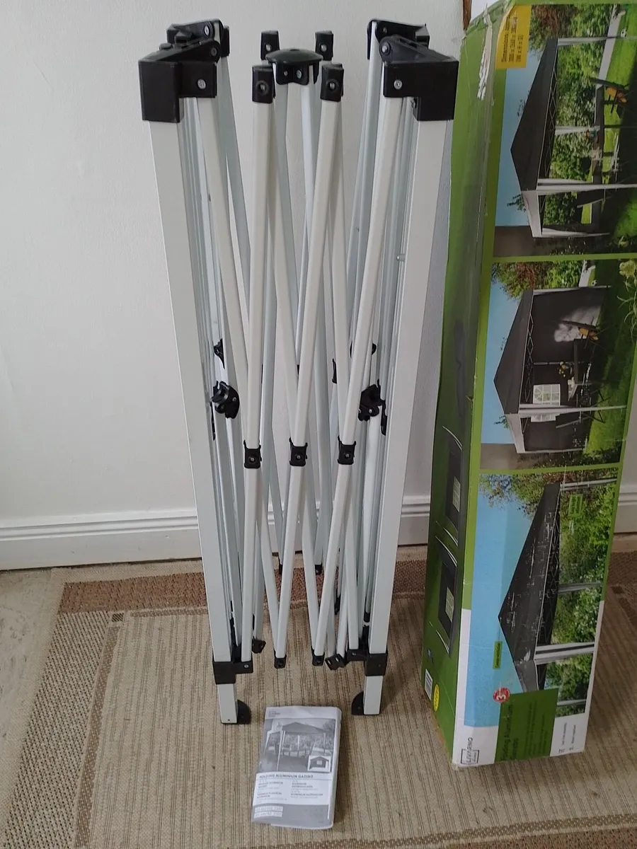 NEW  ALUMINIUM FOLDING GAZEBO FRAME ONLY. - Image 1
