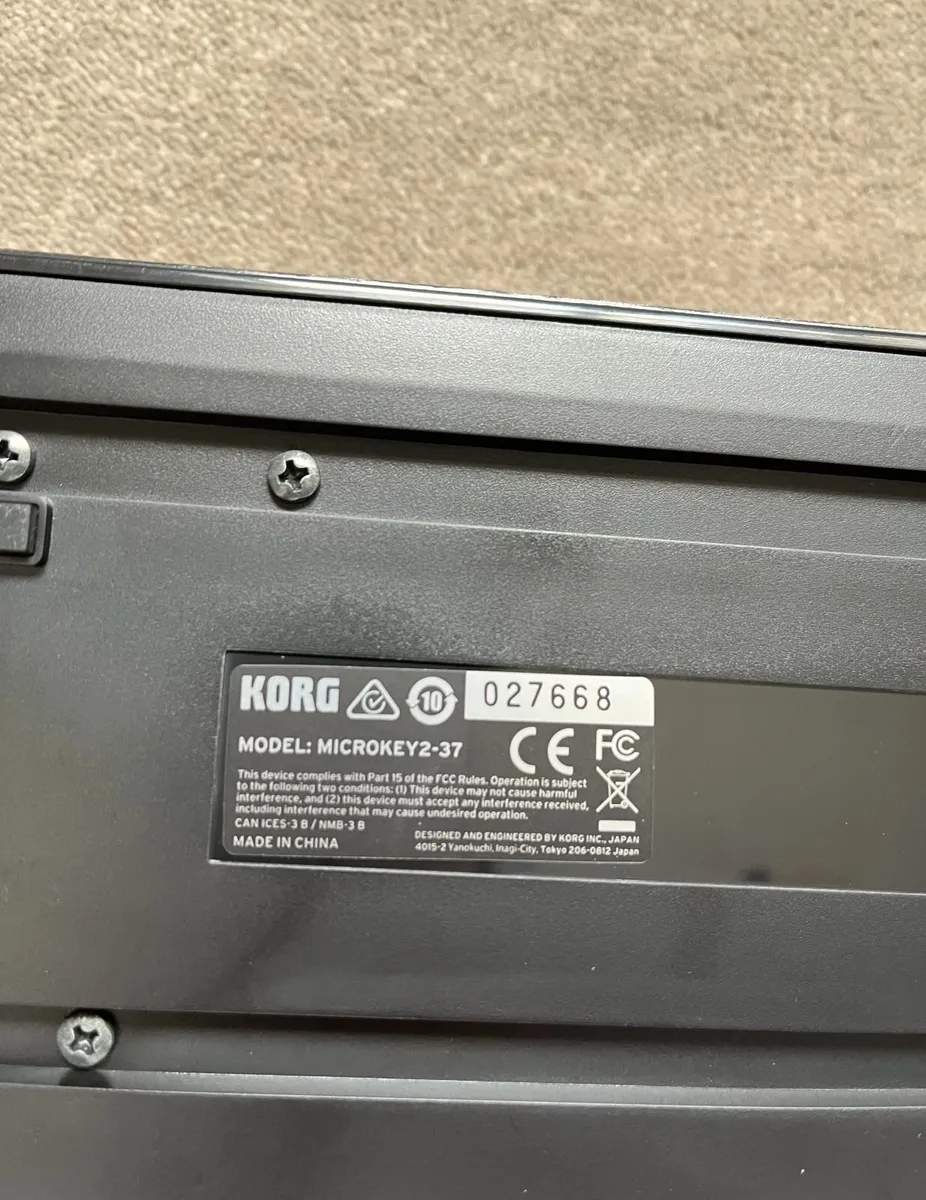 Korg microKEY-2 37 Key USB Controller Keyboard - Image 2
