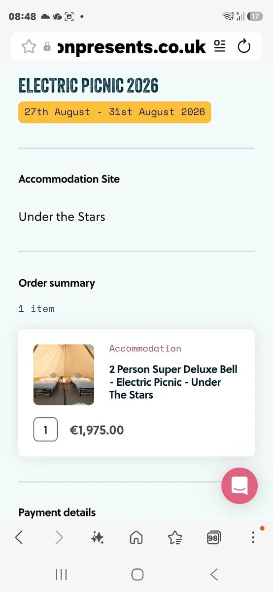 Pink moon under the stars for two