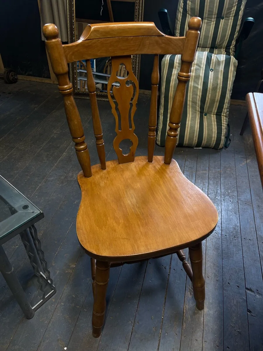 Wooden Table and Chairs - Image 3