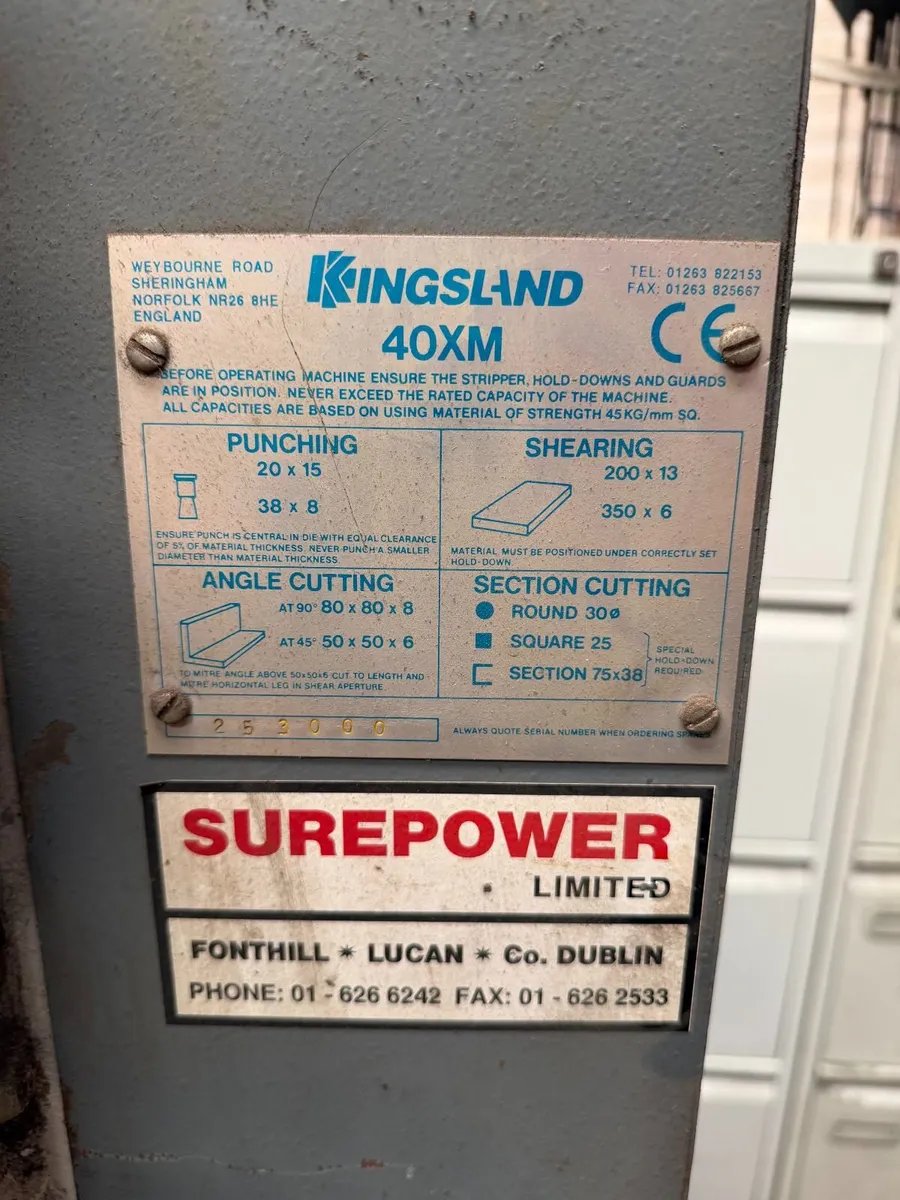 Kingsland Iron worker / Puncher - Image 3