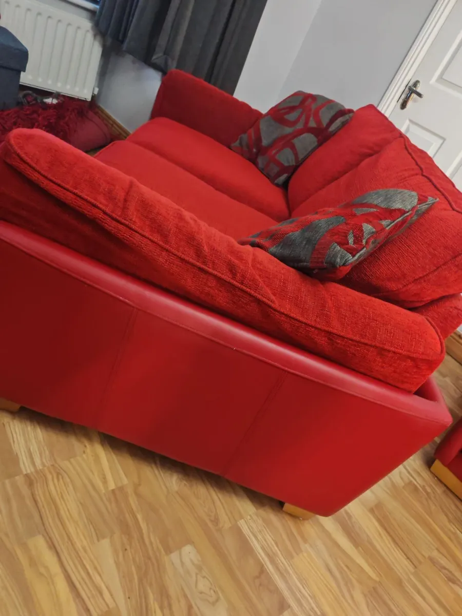 1, 2 and 3 seater couch/Sofa and rug and curtains - Image 4