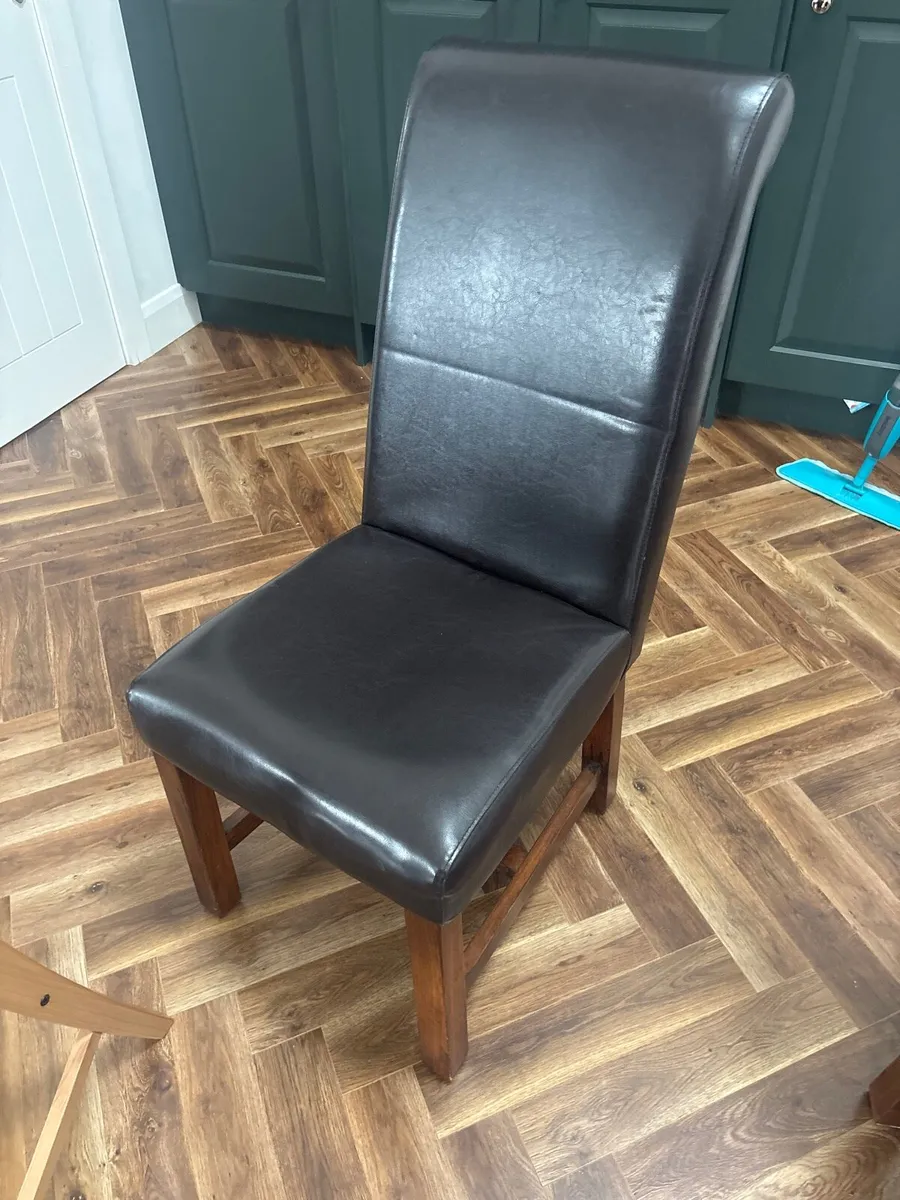 Dining chairs x 6 - Image 1