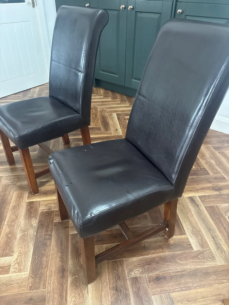 Dining chairs x 6 - Image 2