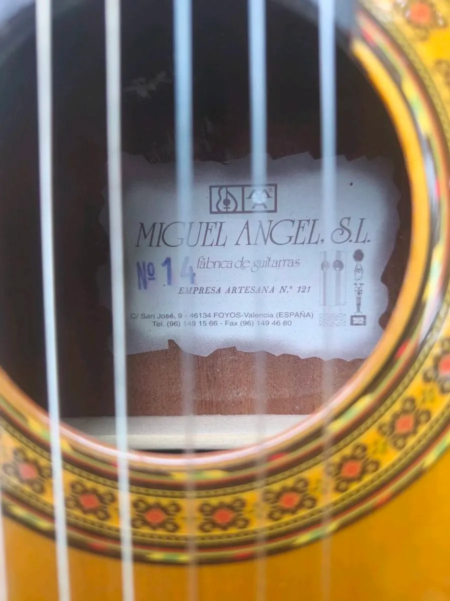 Beautiful Miguel Angel Spanish/classical guitar - Image 2