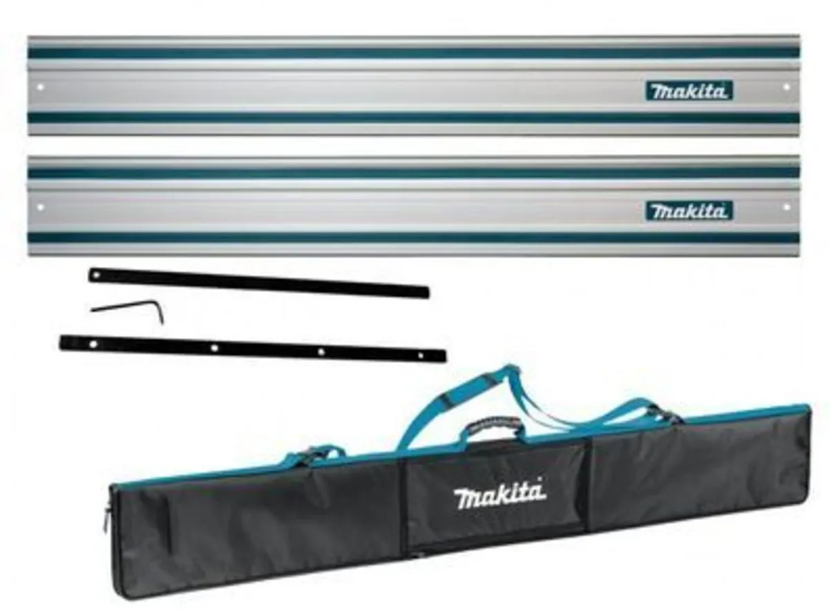 Makita 1.5m Guide Rails, Connector Twin Pack & Bag