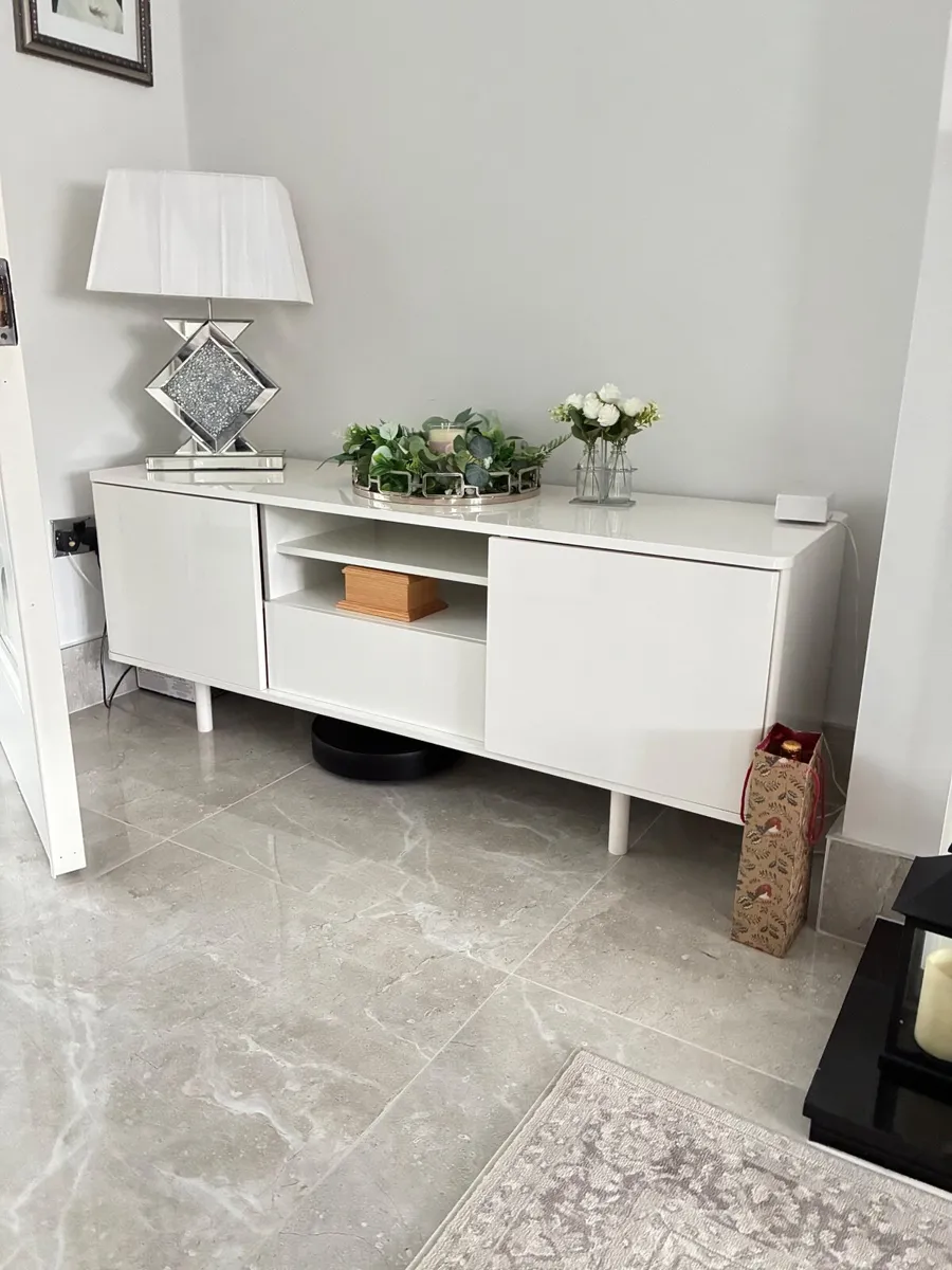 IKEA white pvc tv stand - Image 3