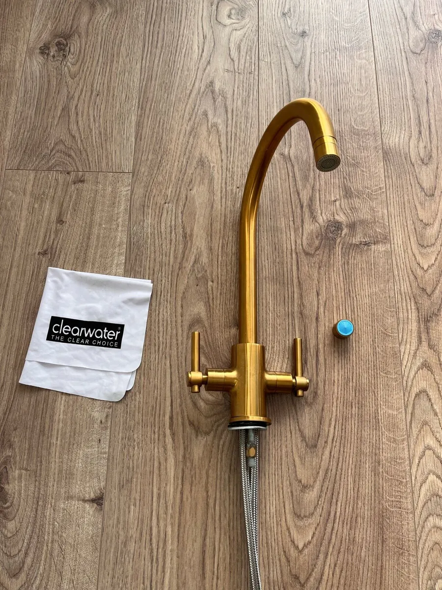 Brass kitchen tap