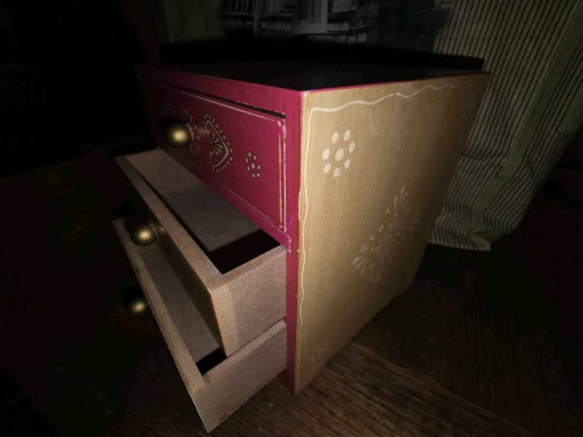 COLOURFUL GERMAN JEWELLERY BOX, Hand Made ! - Image 3
