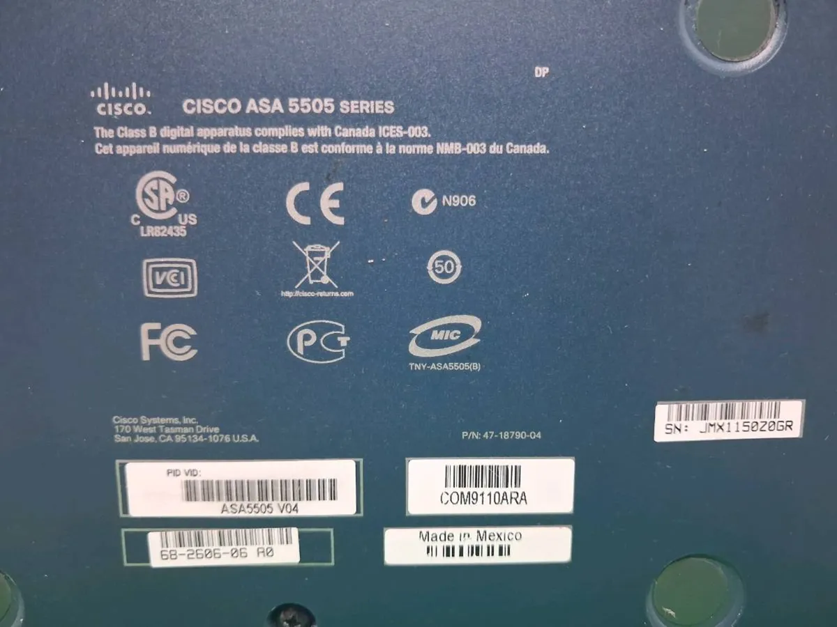 Postage -Cisco ASA 5505 Series , Adaptive Security - Image 2