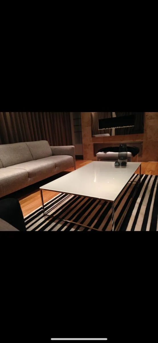 Calligaris glass chrome Coffee Table - Image 2