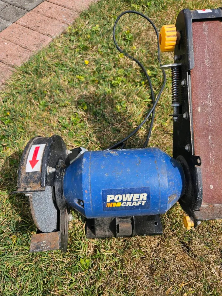 Bench grinder and belt sander - Image 1