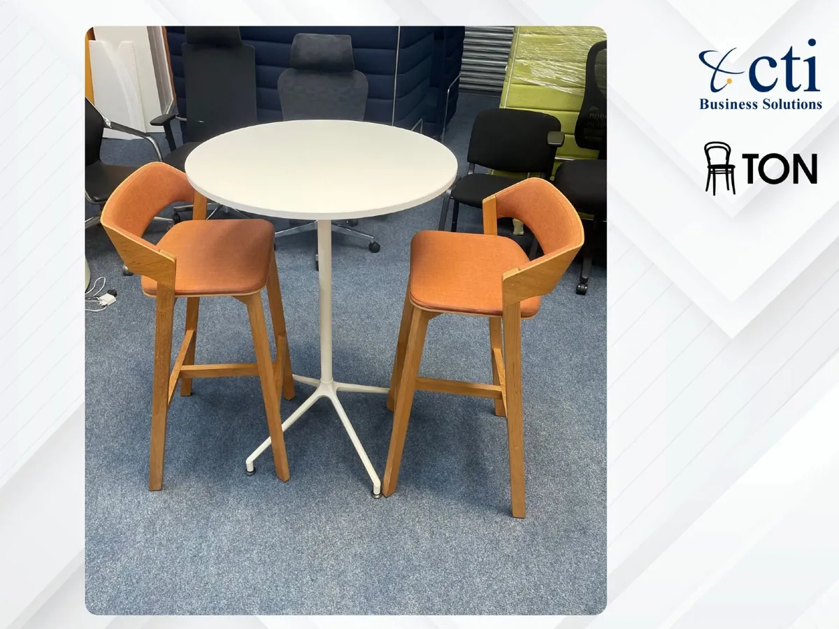 2 X "TON" High Canteen Stools - Grade A - Image 2