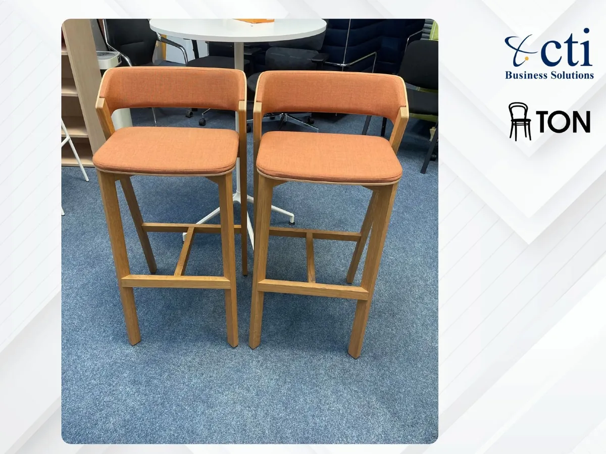 2 X "TON" High Canteen Stools - Grade A - Image 3