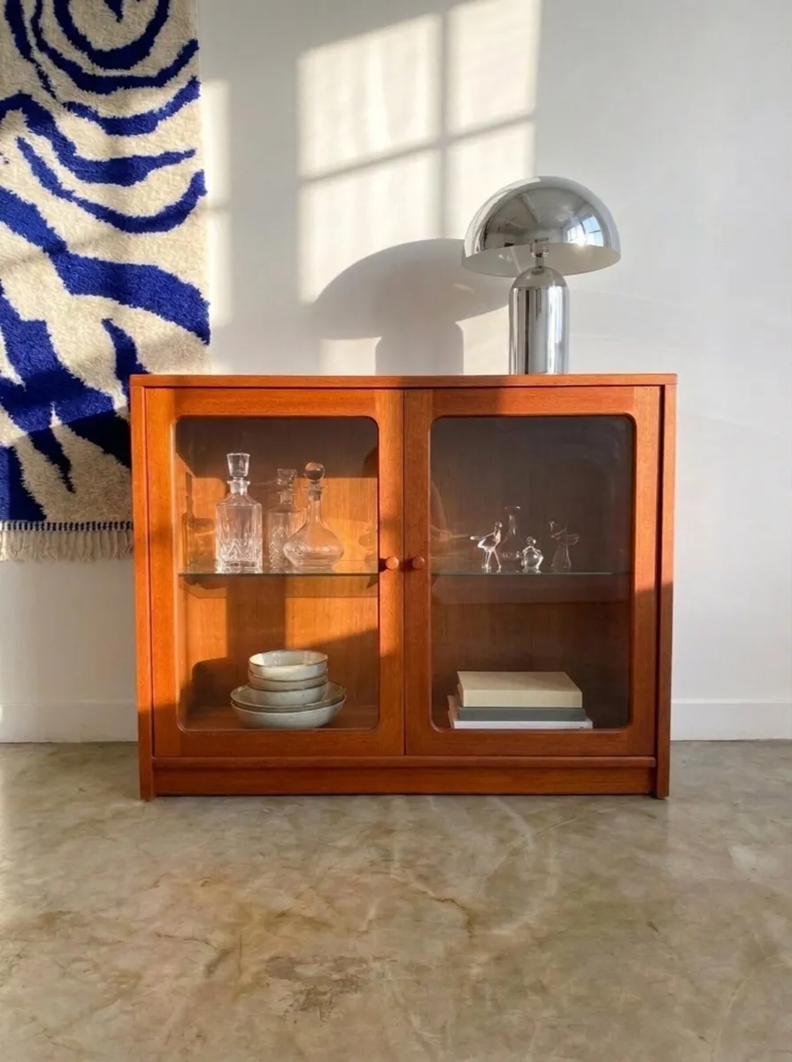 Vintage G Plan Teak Mid Century Display Cabinet - Image 1