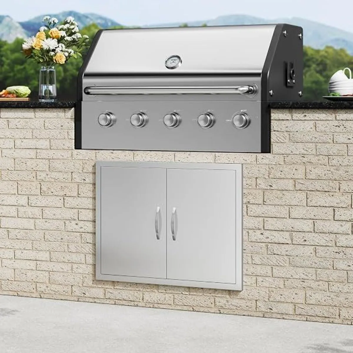 31 x 24 Inch Stainless Steel BBQ Access Door - Image 2