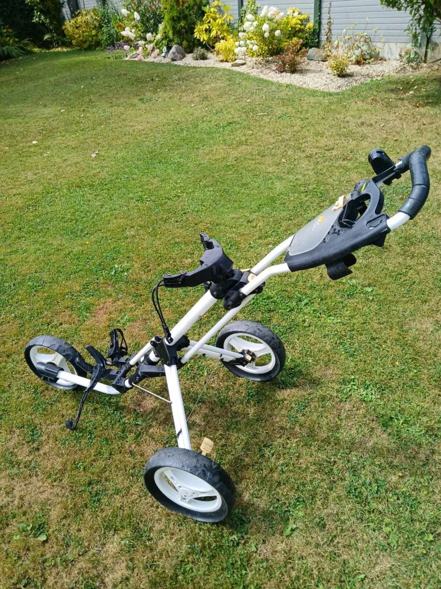Powakaddy twinline 4 push trolley - Image 1