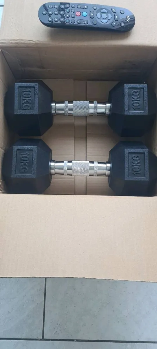 3xbrand new sets of hex dumbbells - Image 2