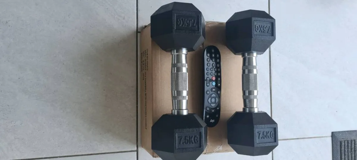 3xbrand new sets of hex dumbbells - Image 3