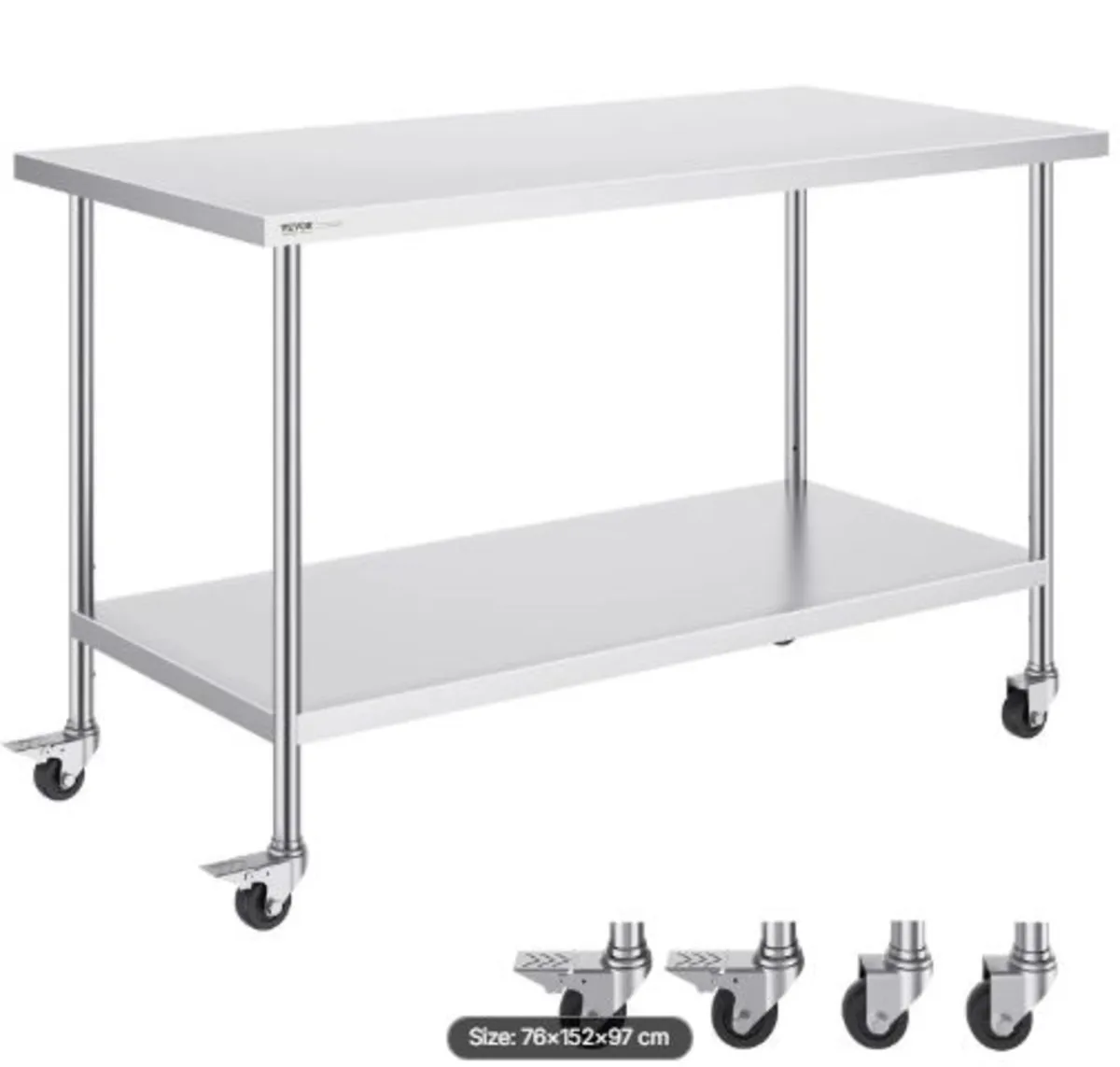 Stainless Steel Work Table 30 x 60 x 38 Inch, - Image 1
