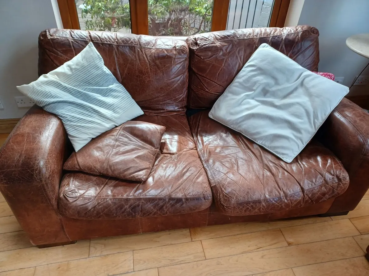 Leather Couches - Image 1