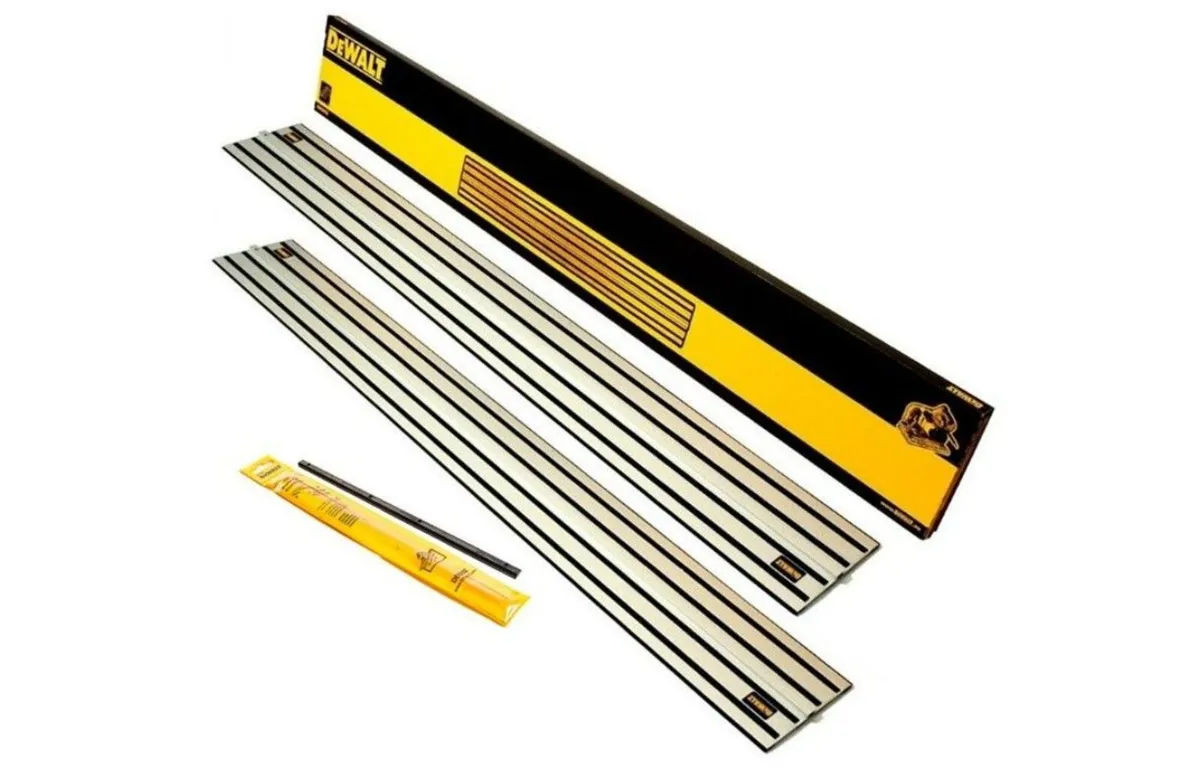 2 x DeWalt DWS5022 1.5m Guide Rail & Connectors