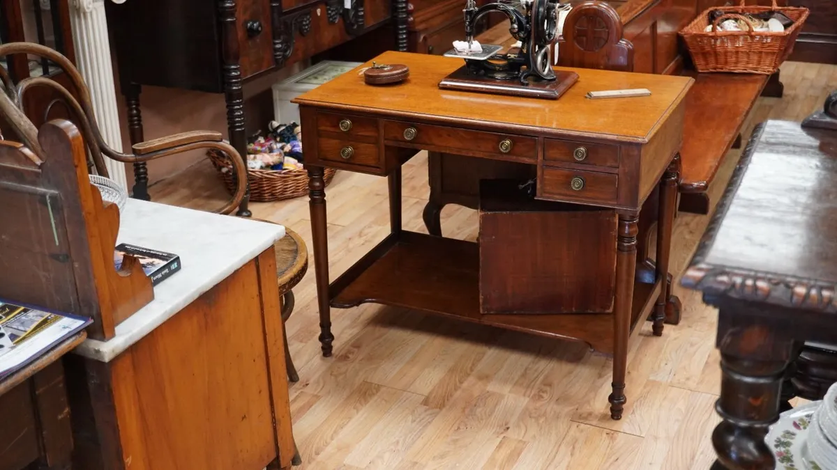 Victorian Mahogany Writing Desk - Image 1