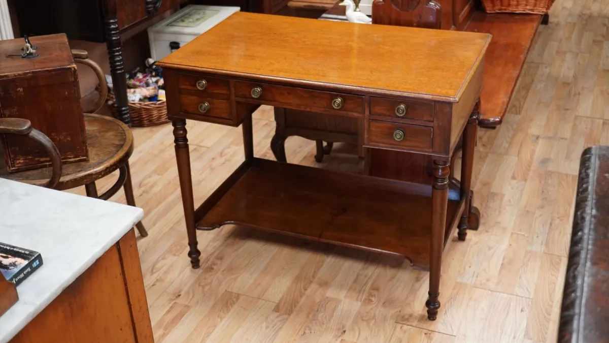 Victorian Mahogany Writing Desk - Image 2