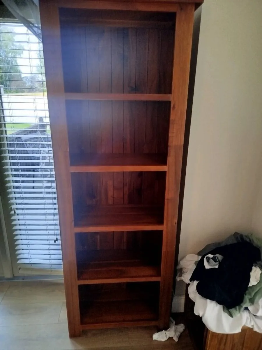 Solid wood display cabinet excellent condition - Image 1