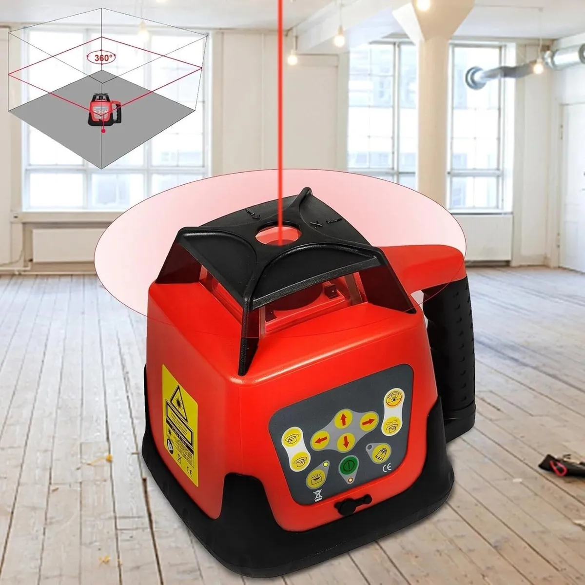 Red Beam Self-Leveling Rotary Laser Level - Image 2