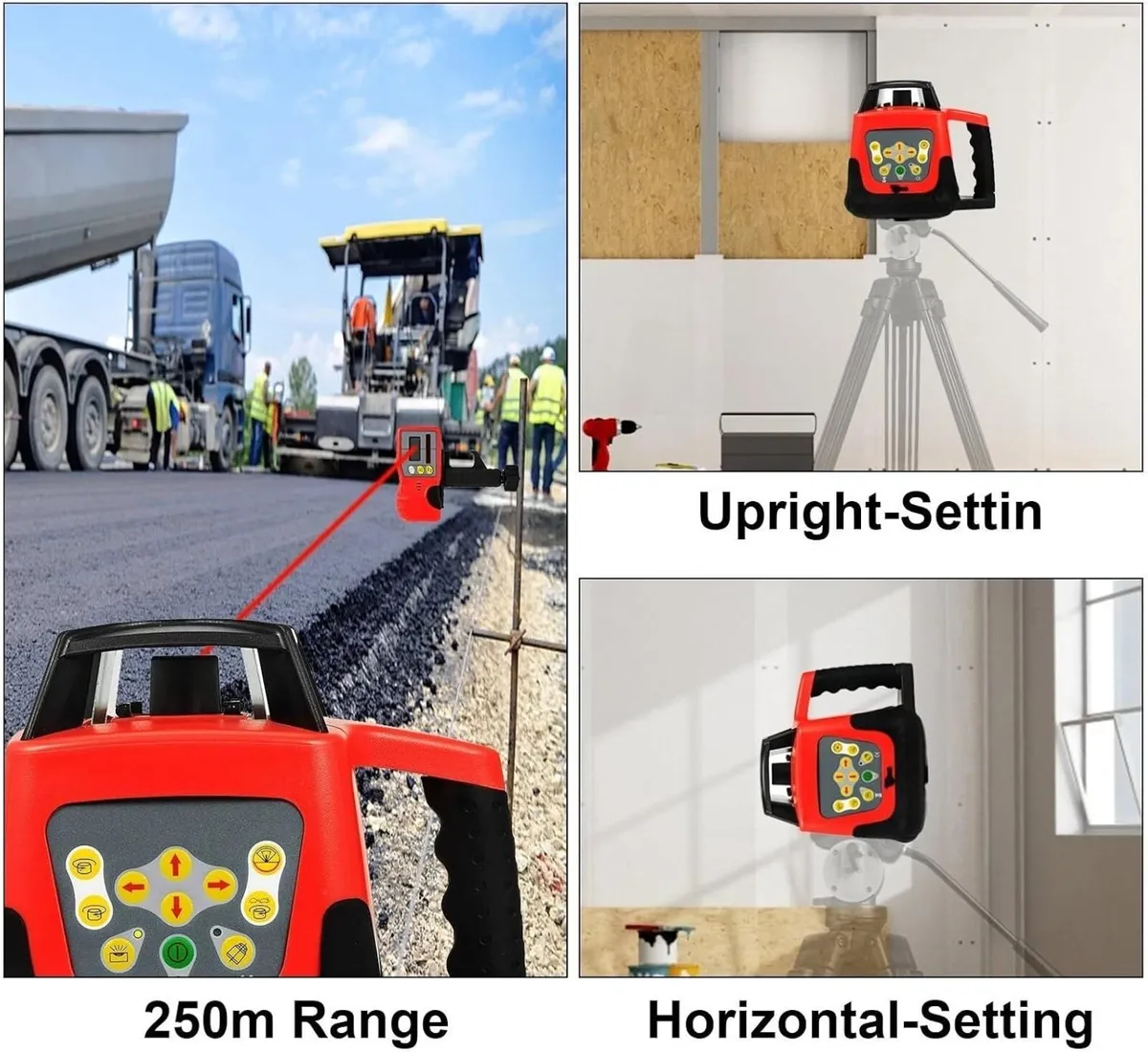 Red Beam Self-Leveling Rotary Laser Level - Image 4