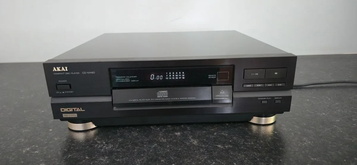 CD PLAYER AKAI CD-M 480 MIDI TOWER 35 cm VINTAGE - Image 4