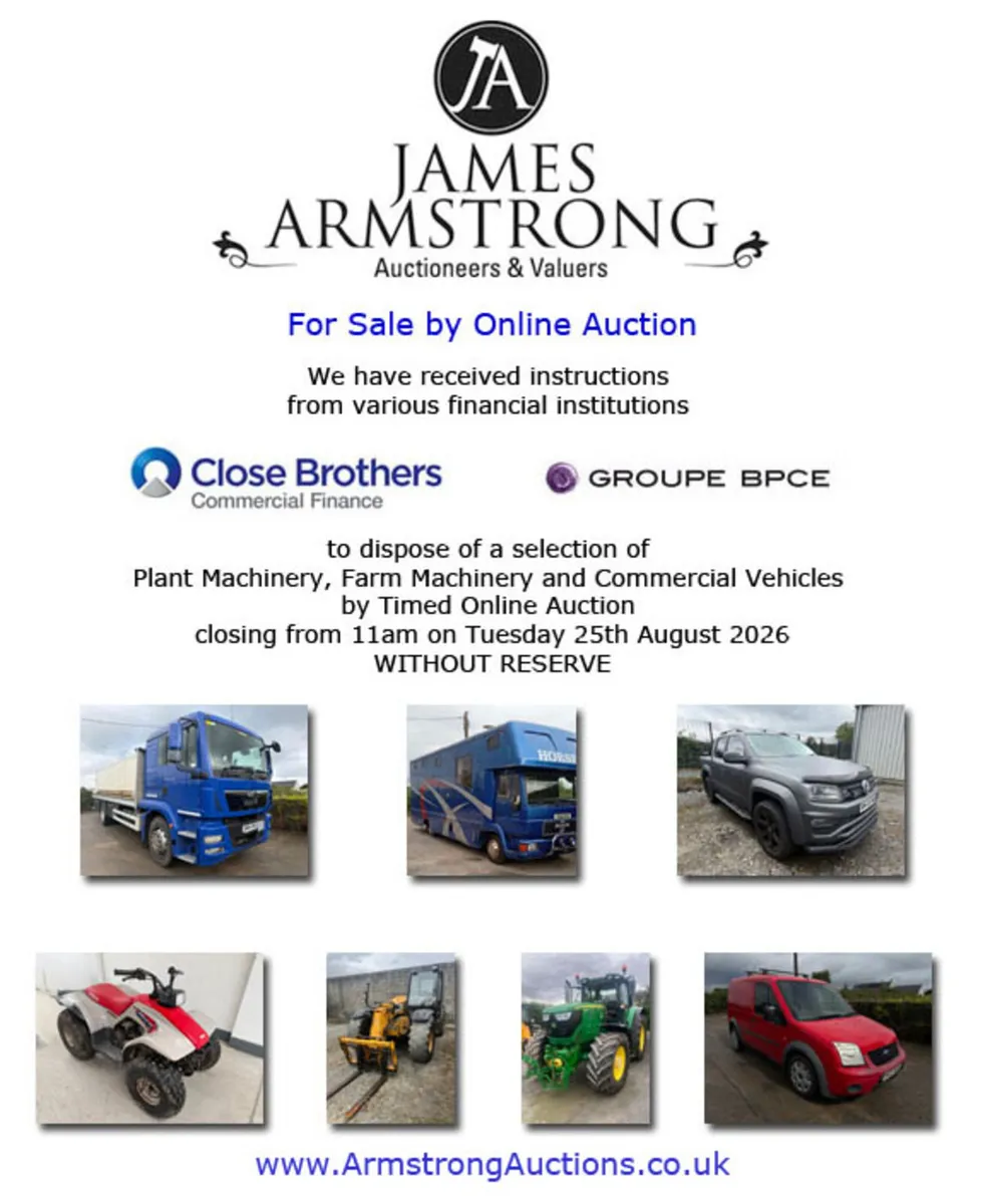 Online Auction **Tuesday 25th August** - Image 1
