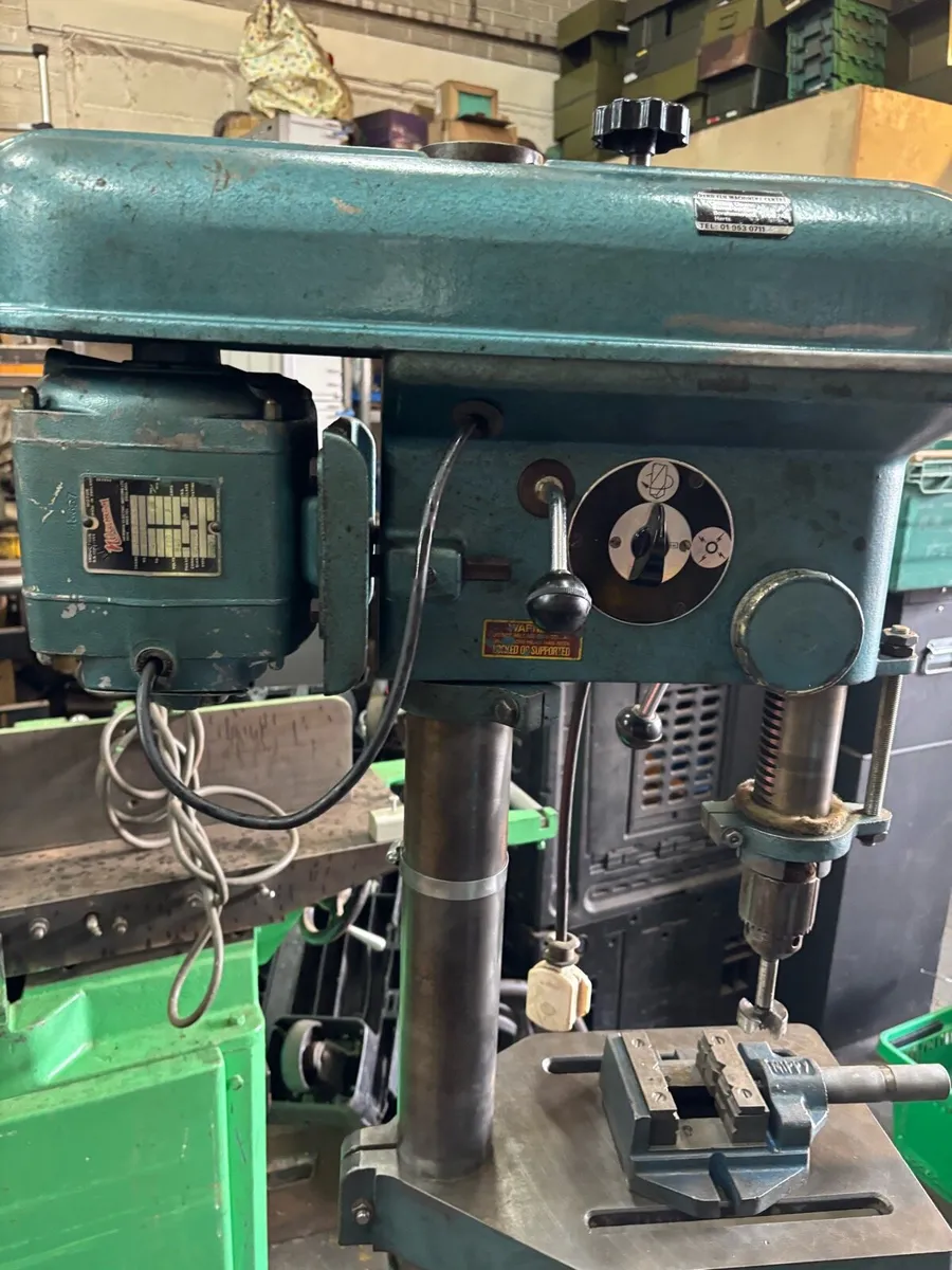 ORIGINAL SINGLE PHASE meddings pedestal drill - Image 3