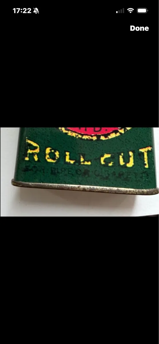 Vintage Lucky Strike Tobacco Metal Box - Image 4