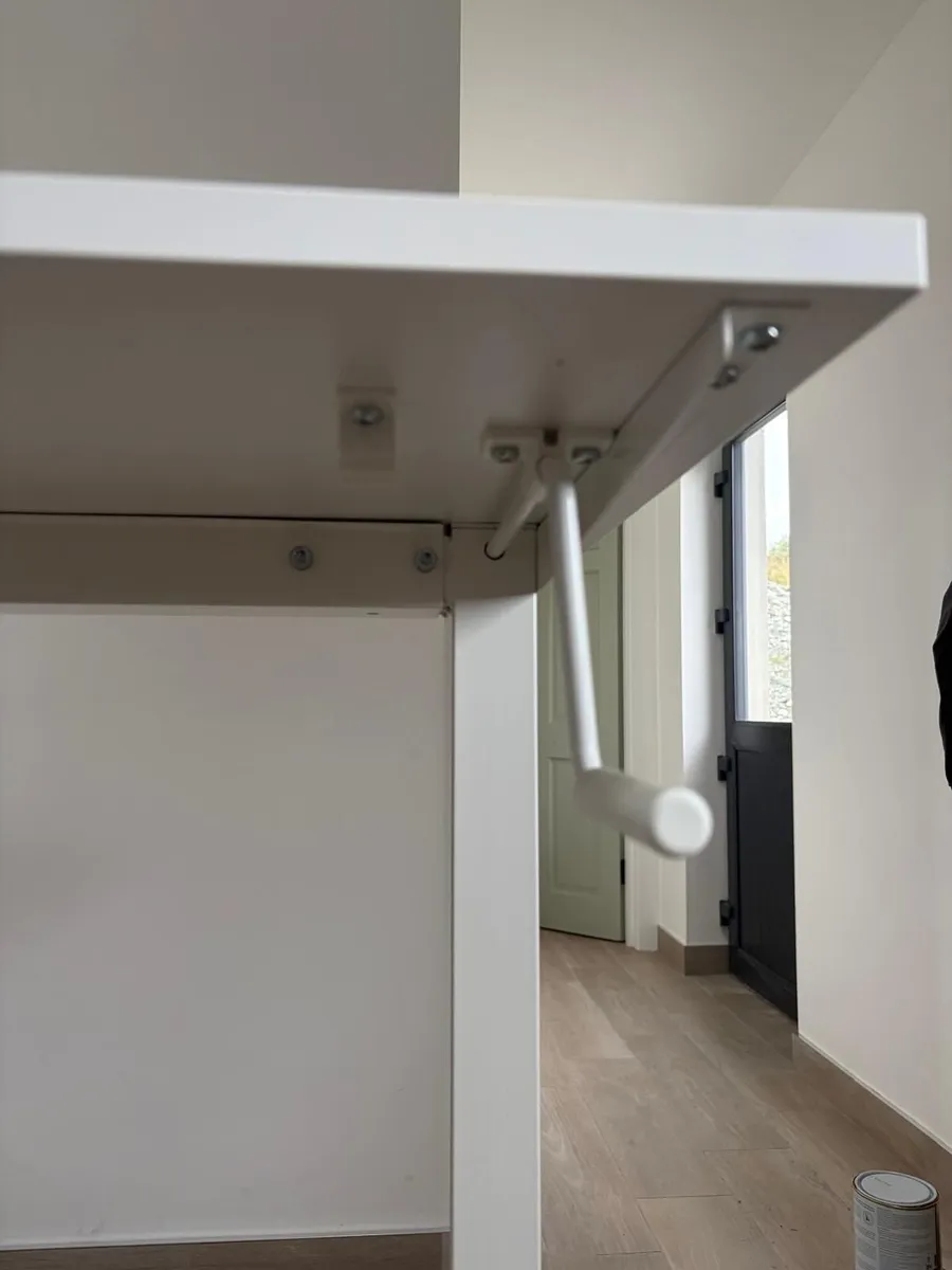 IKEA TROTTEN Sit/Stand Desk – White - Image 4