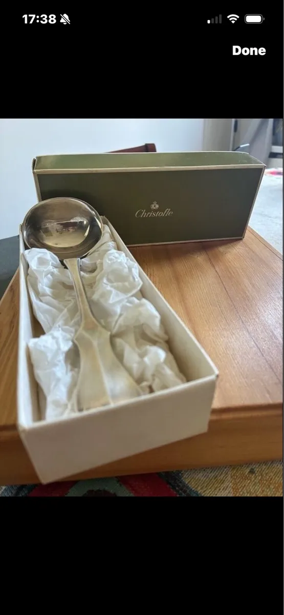 Christofle Silver Plated Sauce Spoon - Image 1