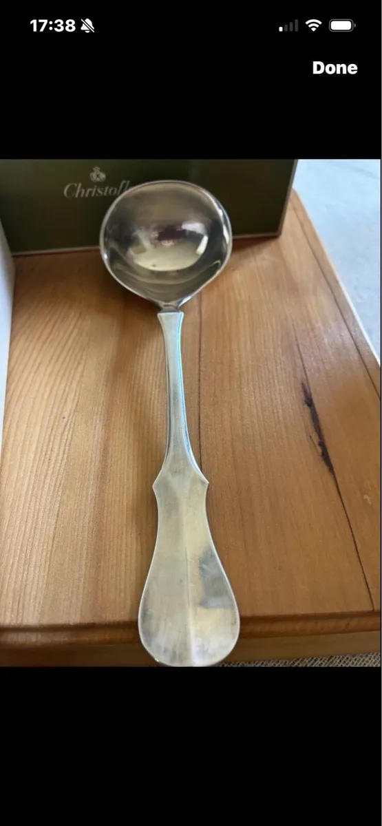 Christofle Silver Plated Sauce Spoon - Image 2