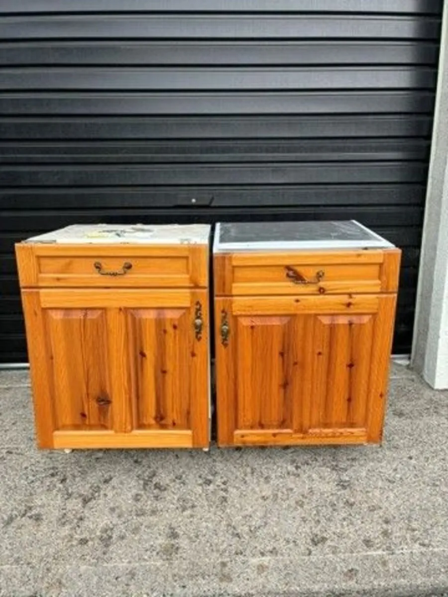 Pine Intergrated Fridge & Freezer