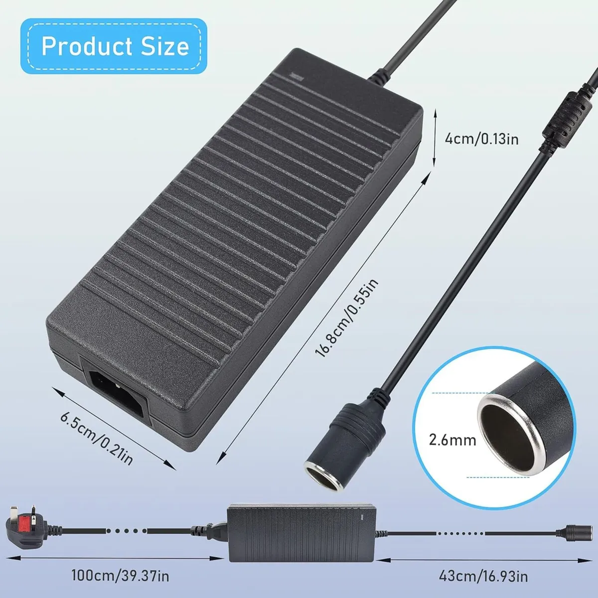 15A Adapter 240V to 12V Power Converter - Image 1